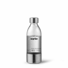 Aarke Small PET Water Bottle 450ml - Polished Steel