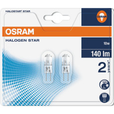 Halogenlampa G4 12V 10W Osram Halostar 64415 4008321201812 2-pack